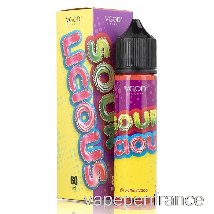 Sourlicious - E-liquide Vgod - Stylo Vape 60ml 0mg